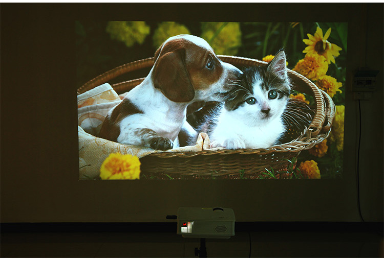3D HD Home LED Mini Portable Micro Projector Màn hình rộng không dây wifi Máy chiếu Ánh sáng và Bóng X50i - Máy chiếu máy chiếu văn phòng