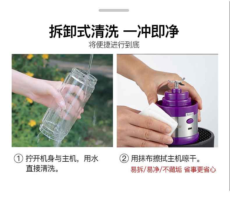 máy ép cam bằng tay Máy ép trái cây cầm tay nhỏ có thể sạc lại cốc nước trái cây tự động ký túc xá sinh viên nhỏ máy đa chức năng rau quả ép hoa quả cầm tay