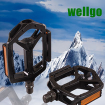 Taiwan wellgo mountain bike bearing foot mountain bike All aluminum alloy pedal bicycle pedal