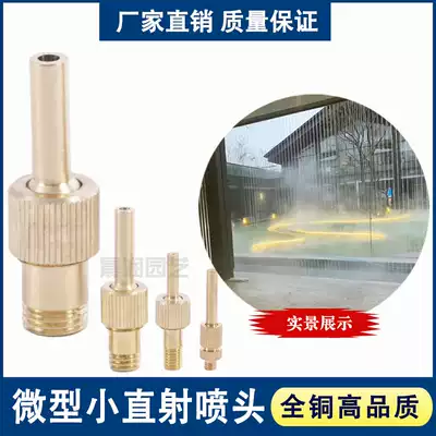 Direct selling M6 M8 M10 M12 all copper water curtain nozzle Fountain Nozzle direct spray micro nozzle