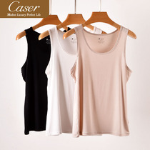 Caesar Caser Lady Vest Summer Modale Mercerised Base Black White Underwear Home Hitch Bottom