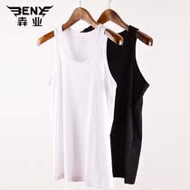 Mens underwear modal cotton vest spring and summer round neck thin bottom with sweatshirt sweat and breathable 9455