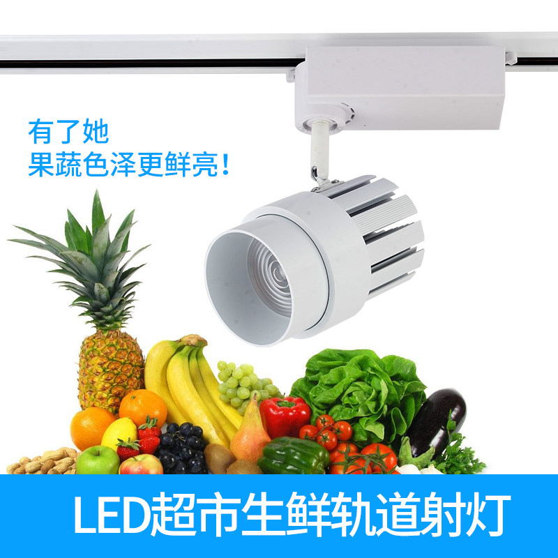 Led Fruit Special Light Change Focusing Rail Supermarket Raw Fresh Light Vegetable Pork Aquatic Light Rail Mall Spotlight