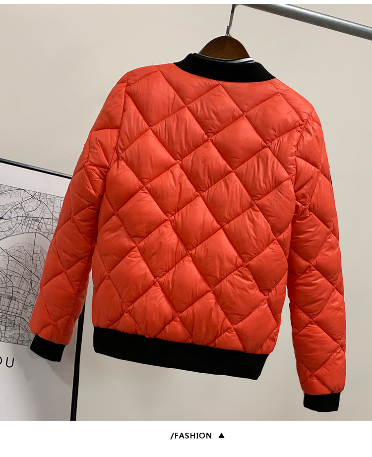 [vải mềm] 2019 áo khoác mới chống mùa cotton nữ ngắn đồng phục bóng chày học sinh Hàn Quốc áo khoác mùa đông - Bông áo gile lông vũ uniqlo nữ