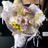 星语 Китайский День Святого Валентина с тиснением, бронзовая блестящая серия, оберточная бумага для букета цветов, романтическая картина маслом, художественная бумага, оберточная бумага для цветов