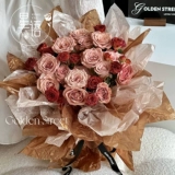 星语 Стеклянный целлофан из жемчуга, упаковка, букет