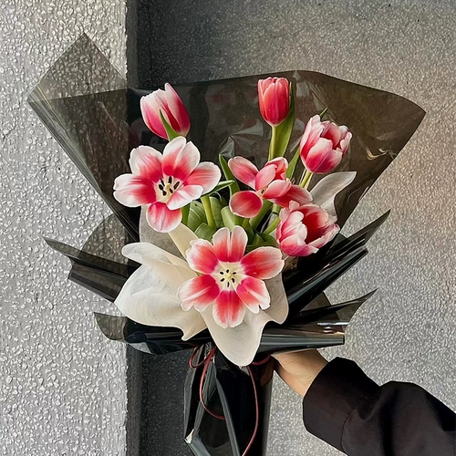 Прокативная хрустальная стеклянная бумага цвет полупрозрачный цветочный пакет Упаковка бумага Водонепроницаем