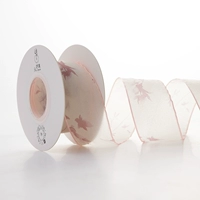 Розовая лента в стиле древности, 3.8см