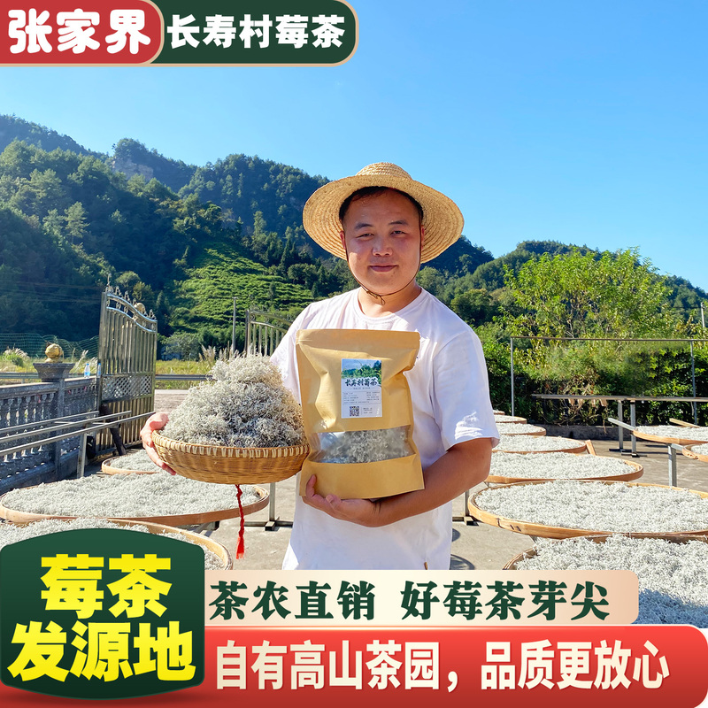 Zhangjiajie Longevity Village Wild Berry Tea Bud Tips Authentic Premium 250g Dragon Beard Fungus Tea Vine Tea Official official store Zhangjiajie Longevity Village Wild Berry Tea Bud Tips Authentic Premium 250g Dragon Beard Fungus Tea Vine Tea Official official store