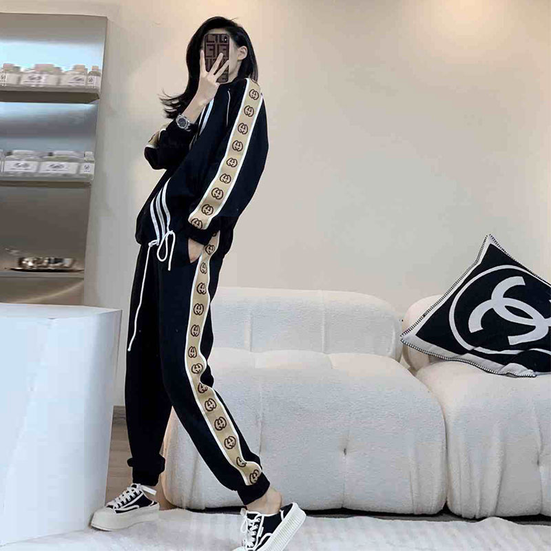 Sportswear Suit Women 2022 Spring Autumn New Brands Fashion Trendy Foreign Fried Street Sweatshirt Leisure Two Style