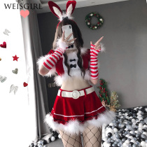 Christmas theme costume Halloween rabbit uniform temptation suit Red anchor Christmas robe