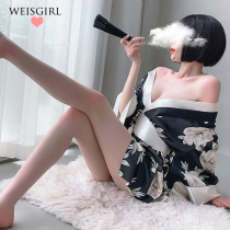 Printing Japanese sexy and dress-style pajamas dress dress to seduce the geki maid stage performance suite