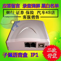  USB telephone voice box IP1 computer soft pick-up hook-up answer message automatic dialing secondary development API