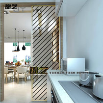 Custom Carved Transparent Tempered Art Glass Partition Wall Screen Home Decor Modern Minimalist Dining Room Kitchen