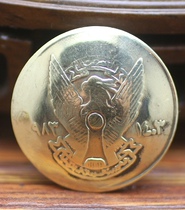 Customized real coin buckle financial cloth buckle handmade leather goods coin buckle gold 20mm cattle old diy Eagle