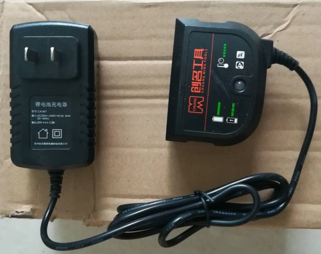 Chuangming 118 Electric Wrench Electric Drill Original Charger Wall Charging Original Lithium Battery Electric Wrench 116 Accessories 909