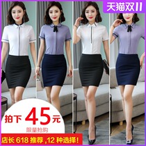 Professional suit female summer temperament goddess Fan fashion interview dress dress