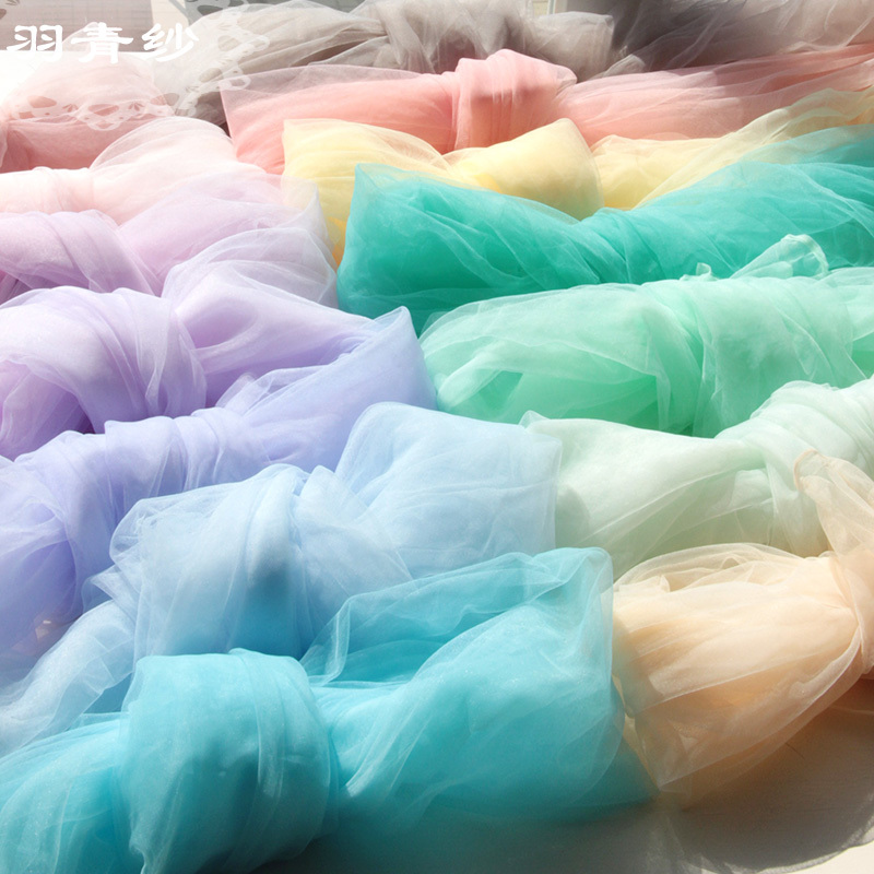 Light Gauze, Mist Gauze, Mesh Fabric, Soft and Delicate, Ultra-Dense Lace Yarn, ins Ultra-Dense Transparent Tulle, High-Density Yarn Fabric