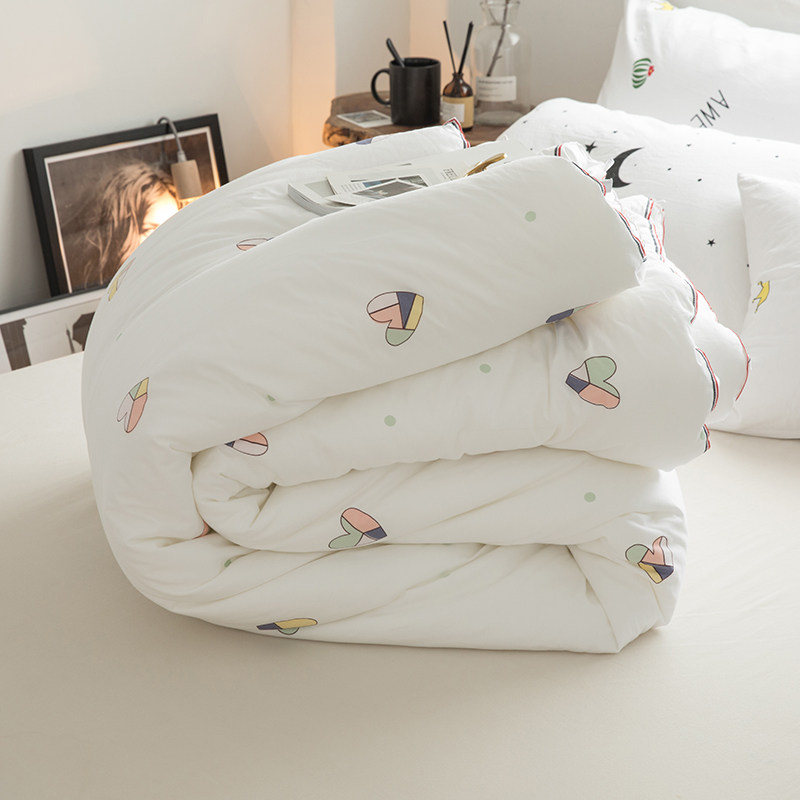 Seven-hole fiber air-conditioning quilt pure cotton children's spring and autumn quilt thin summer cotton single quilt core student dormitory children