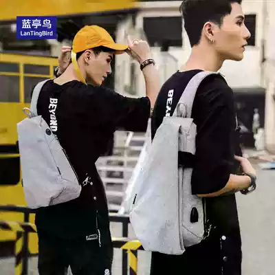 Crossbody chest bag men 2021 New Tide canvas casual fashion sports women multi-function trend large capacity shoulder bag