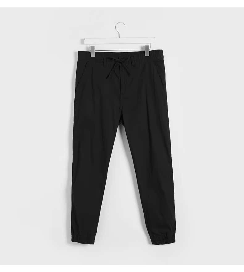 C & A quần lửng cotton co giãn màu co giãn 2018 mùa thu mới quần dây rút mới ECD218033 thời trang nam cao cấp