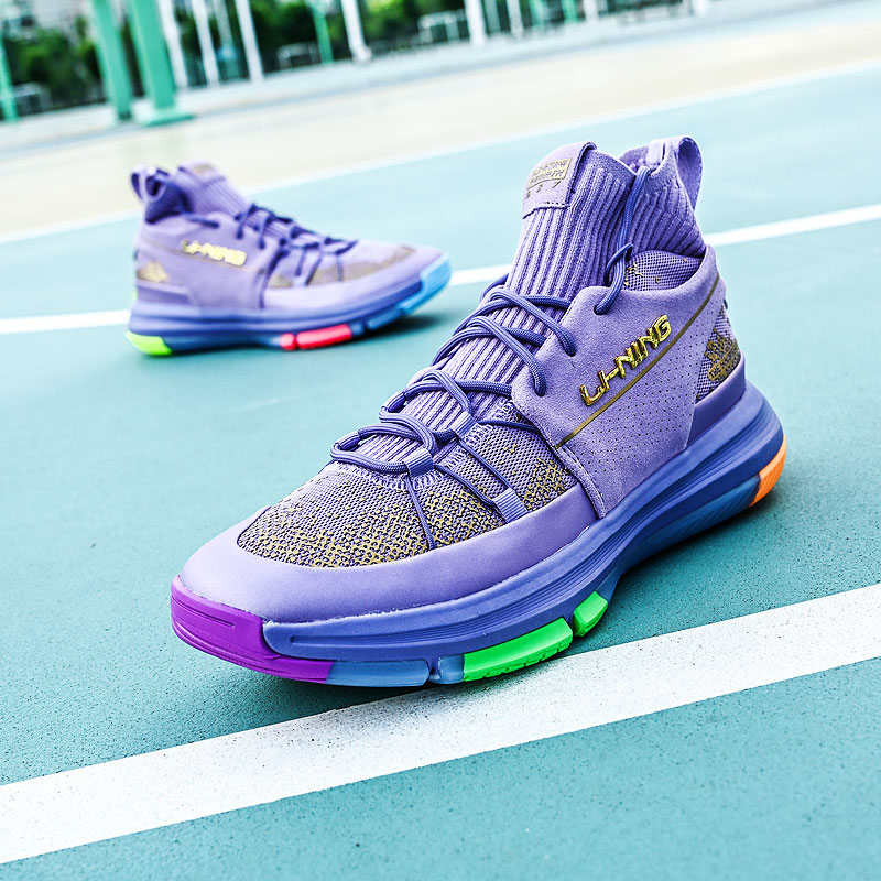 Li Ning 937 high cylinder basket sneakers 2022 Summer Wade Way 7 Sound speed 8 men's shiny 6 dragon-scale sneaker men's shoes