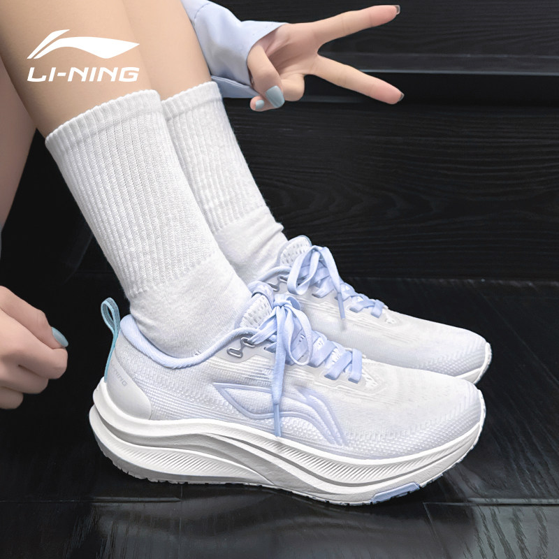 Кроссовки Li Ning Chitu 8pro женская обувь 2025 осень и зима новая спортивная обувь для учащихся младших классов средней школы, специальные вступительные экзамены в среднюю школу, детские модели Изображение 1