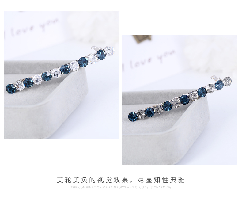 Hàn Quốc trở lại đầu rhinestone kẹp tóc kẹp đầu người lớn mũ mùa xuân clip đuôi ngựa clip đơn giản kẹp tóc kẹp clip phụ kiện tóc dây buộc tóc cute