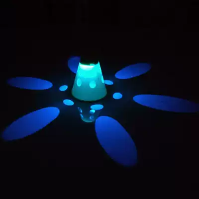 Wheel-sliding pile colorful luminous luminous roadblock foot mark projection windproof Cup obstacle corner mark skate training props