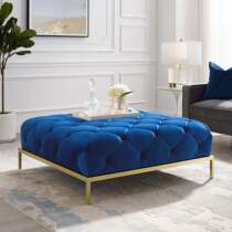 Light luxury Nordic square fabric shoe changing stool shopping mall clothing store fitting stool sofa coffee table stool cloakroom stool