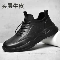  Mid-help cowhide motorcycle riding shoes mens four seasons motorcycle shoes wear-resistant portable buckle anti-collision Martin non-slip outdoor shoes