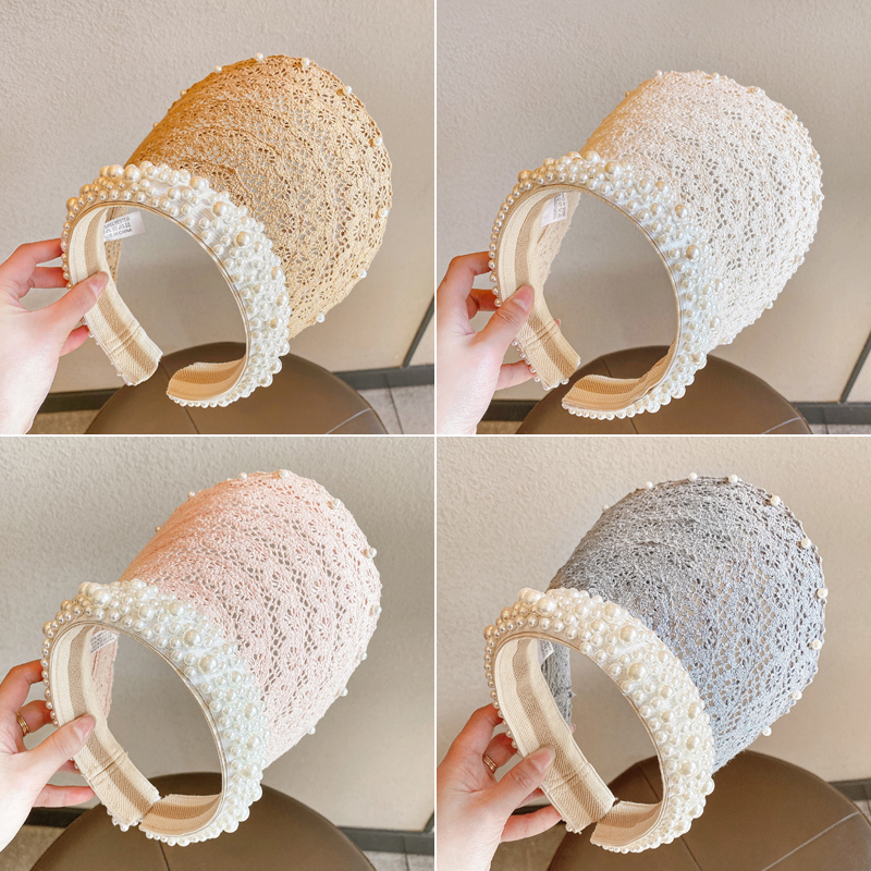 British next alice children's summer thin pearl sun hat new girl Western style princess sun hat