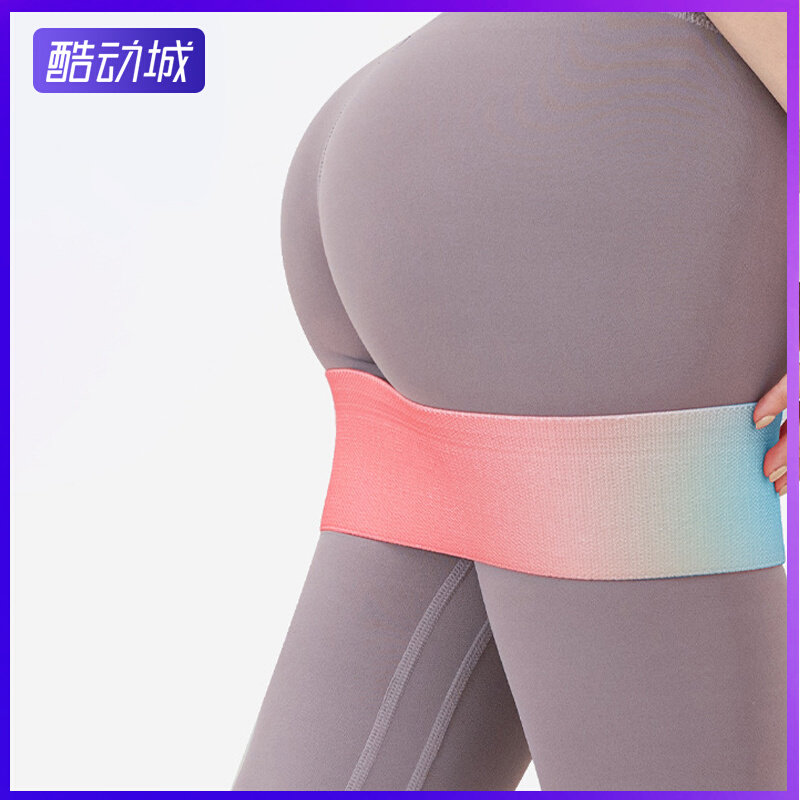 (Japan) Yoga Elastic Band Female Buttocks Fitness Hip Resistance Band Stretch Buttocks Training Teething Hip and hip