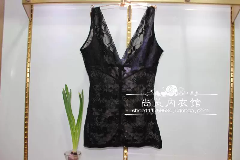 Davis thơ 6856 áo nịt ngực không tay thấp cổ áo ren bên eo bụng ấm bụng áo corset shop đồ lót