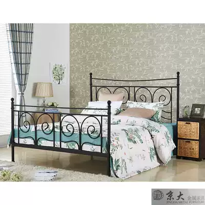 Beijing University export European style modern simple Nordic design formaldehyde-free high quality high-end double iron bed 1 5 meters