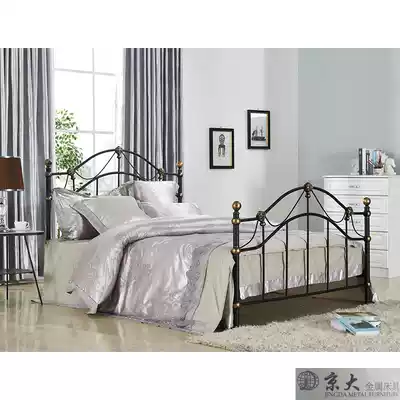 Jingda export American retro country European style old design high-end high-quality formaldehyde-free double iron bed