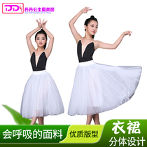 Childrens Latin Dress Girl Half Dress Competition Short Sleeves Summer High-end Ocean Summer Summer Summer Summer Summer Summer