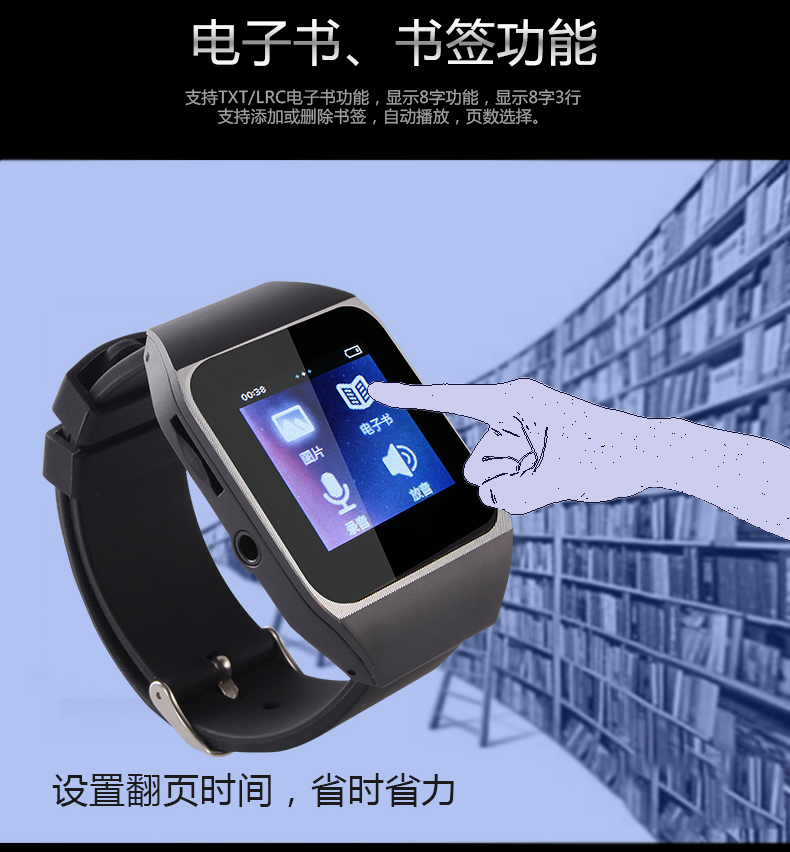 Xem máy nghe nhạc mp3MP4 màn hình cảm ứng Thẻ Bluetooth dễ thương mini thể thao đọc sách điện tử - Trình phát TV thông minh hộp phát wifi