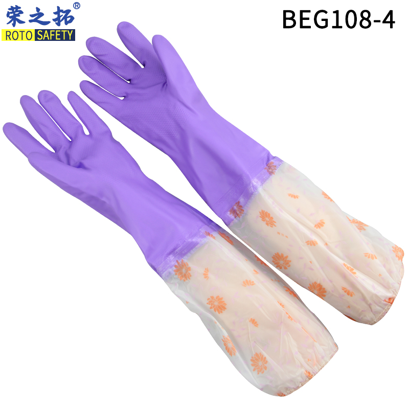 10 pairs of warm gloves Bolger 108-4 sleeve flannel housework washing dishes washing car washing winter thickened waterproof