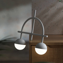Creative balance rotating table lamp LED mini bedroom in girls household charging light luxury bed head light night light gift