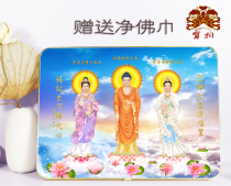 High-definition portraits at home Western portraits of the Three Saints Buddha paintings crystal prints ornaments and tables
