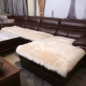 Sofa đệm châu Âu mùa đông chống trượt sang trọng sofa da dài đệm đệm giả len cửa sổ nổi mat tùy chỉnh