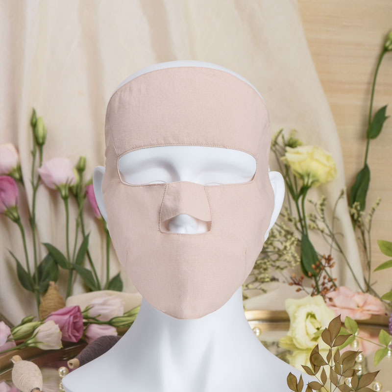 A deer pure cotton mask straw wood dyed full face sunscreen and anti-smoke and anti-UV, breathable and warm