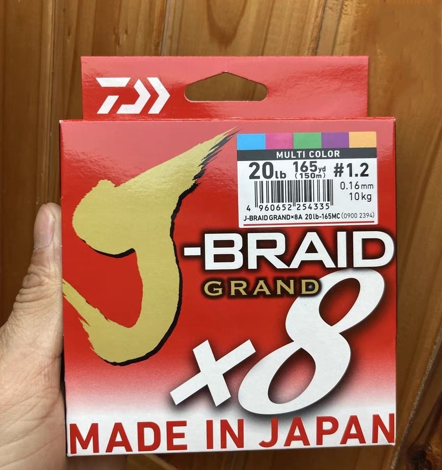 Dava J-BRAID GRAND PE Line 8 braided line sub - line raft fishing line