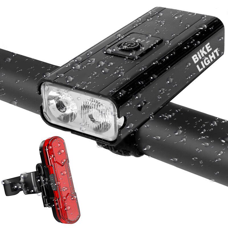 Bike T6 highlight front light with electricity display single lights near far light mountain bike charge electric light riding front light-Taobao