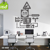 itie Love stickers Wall stickers Living room sofa background TV wall company office creative inspirational slogans-direction
