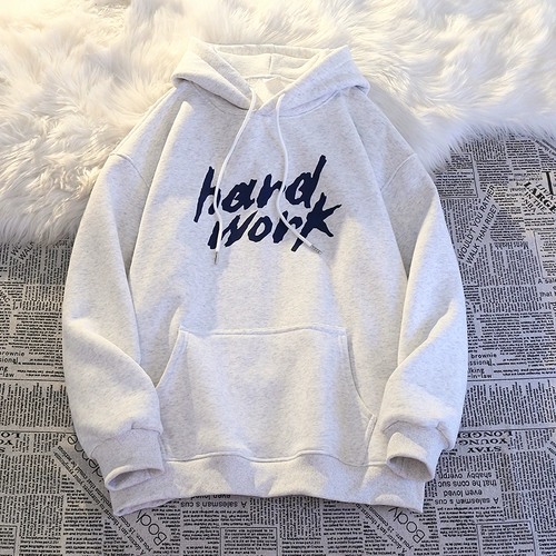 Демисезонная осенняя тонкая небольшая дизайнерская утепленная толстовка с капюшоном, оверсайз, тренд сезона