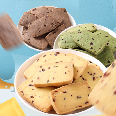 网红零食蔓越莓曲奇饼干250g抹茶