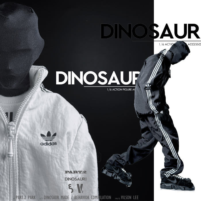 Dinosaurmade Dinosaur Manufacturing Soldier Trendy Figure 1:6 Soldier Three-Stripe Sports Suit Dinosaurmade Dinosaur Manufacturing Soldier Trendy Figure 1:6 Soldier Three-Stripe Sports Suit
