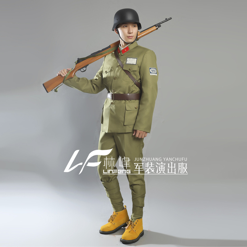 Eight Hundred National Army Soldiers Uniforms for Film and Television Performances, Murder Mystery Interpretation, Stage 2022 New Model 